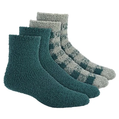 Paquete de 2 calcetines CHARTER CLUB para mujer mantequilla difusa talla única verde a cuadros Foto 1 de 4