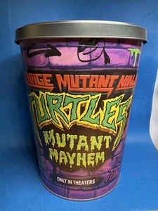 TEENAGE MUTANT NINJA TURTLE MAYHEM GEPRÄGTE POPCORNDOSE MIT DECKEL TMNT - Bild 1 von 5