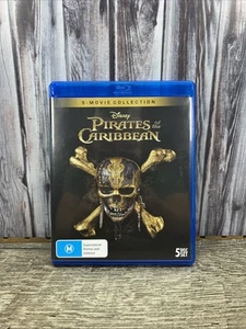 Pirates of the Caribbean : 5 Movie Collection - Blu-Ray Region Free - Picture 1 of 5