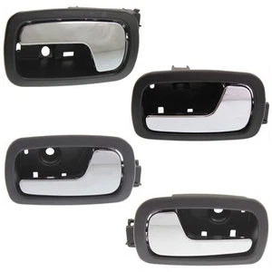 Set of 4 Interior Door Handles Front & Rear Driver Passenger Side Upper Sedan - Picture 1 of 12