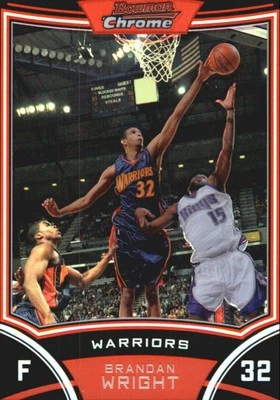 2008-09 Bowman Chrome Refractors #31 Brandan Wright /499 - BSK - Image 1 of 2