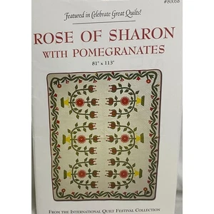 #5428 Rose of Sharon With Pomegranates Quilt Pattern - Picture 1 of 4