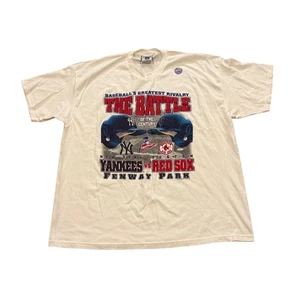 Vintage Lee 1999 ALCS Boston Red Sox New York Yankees T-Shirt Men's 2XL NEW - Picture 1 of 9