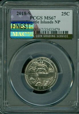 2018 S APOSTLE QUARTER FLAG PCGS MS67 PQ FINEST REGISTRY LOW POP MAC SPOTLESS  * - Image 1 of 2