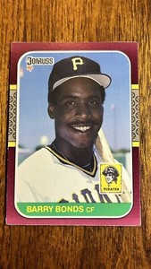 1987 Donruss Opening Day Set-Break #163 Barry Bonds Pittsburgh Pirates