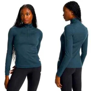 Top donna grande Vuori Essential Halo mezza zip erica berillo teal Dreamknit - Foto 1 di 5