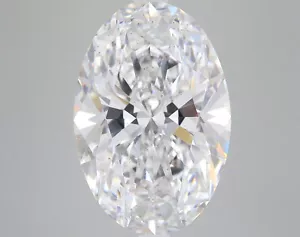 7 CT Elongated Oval Lab Grown Diamond For Engagement Ring - IGI Certified - Picture 1 of 4