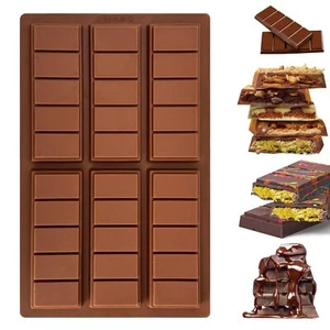Chocolate Bar Mold Deep Thick Silicone Chocolate Bar Molds Dubai Chocolate Ba... - Picture 1 of 7