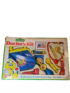 Vintage Sesame Street Doctor’s Kit complete in box Brand New 1993 Big Bird - Picture 1 of 9