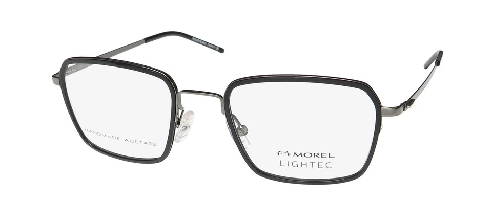 MARCO/GAFAS LIGHTEC 30263L HECHAS A MANO ACETATO BORDE COMPLETO AUTÉNTICO MODERNO Foto 1 de 1