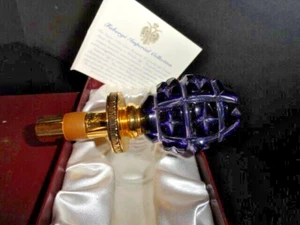 Faberge Blue Crystal Bottle Stopper - Picture 1 of 9