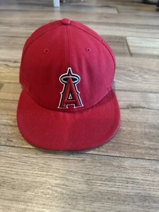 Los Angeles Angels MLB 59Fifty Hat 6 7/8 54.9 cm New Era Fitted Baseball Cap - Picture 1 of 2
