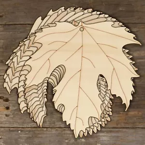 10x Holz Ahornblätter Handwerk Formen 3 mm Sperrholz Sycamore Acer Baum Blatt - Bild 1 von 4