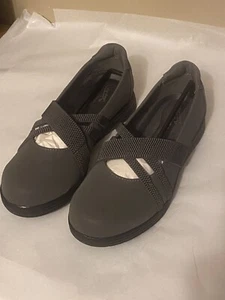 New Easy Street Women’s Mary Jane Slips One. Grey Matte,size 7 1/2 Inga - Picture 1 of 7