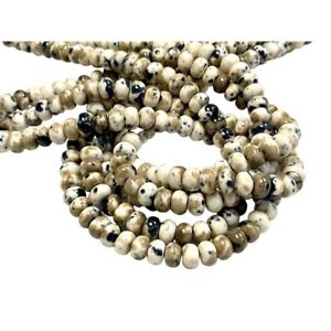 Beige Rain Jasper Gemstone Beads - Rondell Shape Beads Size 6mm, 8mm Bulk order