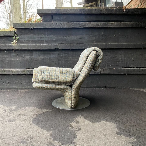 Midcentury Modern Geoffrey Harcourt Artifort Swivel Lounge Chair, ca. 1960 Cover