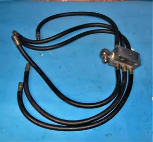 Vintage Hot Rod-Drag Car -FUEL INJECTION FUEL BLOCK - With 6 Fuel LINES - Picture 1 of 7