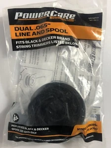 PowerCare Dueal Line & Spool ~ .065”~ Black & Decker~ GH700 GH750 ~ Trimmer Head - Picture 1 of 2