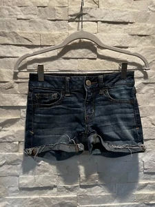 EUC American Eagle Super Stretch Denim Damenjeans Shorts Medium Größe 00 - Bild 1 von 8