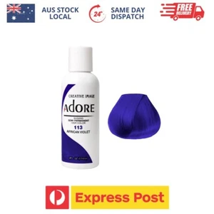 Adore Semi Permanent Hair Colour #113 African Violet 118ml - Picture 1 of 3