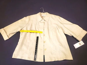 BRAND NEW W/ TAGS Alfred Dunner Textured Embellished Jacket Blazer Size 20W L@@K - Picture 1 of 9