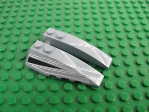 2x LEGO Sand Blue Wedge 6 x 2 con Alpha Team Arctic Pttn 4744 #41747 41748pb016 - Imagen 1 de 2