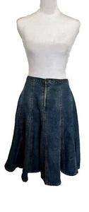 Gonna denim vintage Metro 7 donna taglia 6 Cottagecore - Foto 1 di 4