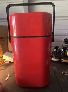 Vintage Red Decor Insulated Wine Bottle Chiller Carrier Australia MOMA - Picture 1 of 10