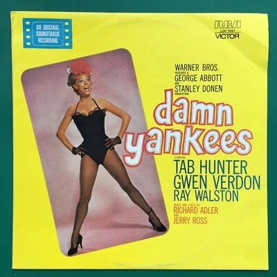 Heindorf DAMN YANKEES Film Soundtrack LP Tab Hunter • Gwen Verdon • Adler • Ross - Image 1 of 4