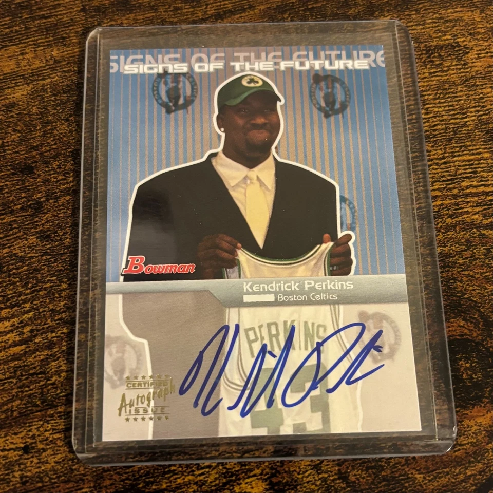 2003-04 Bowman Rookies & Stars - Signs of the Future Kendrick Perkins #SFA-KP... - Image 1 of 2