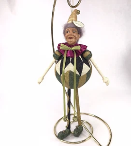 Katherines Collection Pixie Elf Fairy Sprite Jester Christmas Ornament vintage - Picture 1 of 14