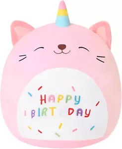 Cat Plush Toy Unicorn Cat Stuffed Animal Cute Birthday Cat Plushies Pillow Soft - Picture 1 of 12