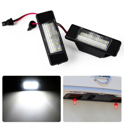 Luz de matrícula con número de maletero para Nissan Qashqai X-Trail T31 Rogue Juke NV200 Foto 1 de 4