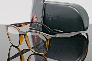 Ray Ban Brille Unisex Havana Eckig Kunststoff 51mm RX7177-2012 NEU! - Bild 1 von 7