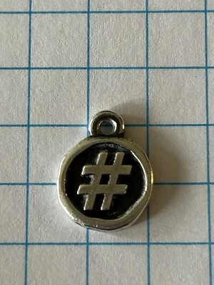 REBAJADO James Avery Plata Esterlina Hashtag Libra Dije/Colgante Envío Gratis Foto 1 de 4