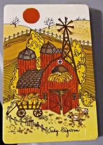 NOS Vintage Scheune Bauernhof Szene Trump Spielkarten neu versiegelt Judy Hagstrom Kunst - Bild 1 von 5