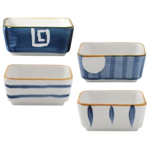  4 Pcs Japanische Dipschale Kleine Aus Keramik Servierschalen Gewürzsaucenbecher - Bild 1 von 17