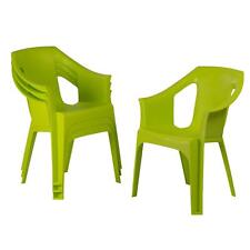 Resol 4x Cool Garden Dining Chairs Outdoor Furniture Green