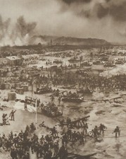 British troops D-Day Normandy Gold Beach  #102 WW2 WWII Re-Print 5 x 7