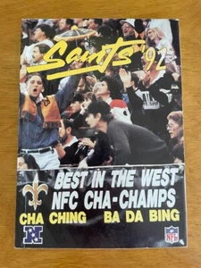 1992 NEW ORLEANS SAINTS RECORD & FACTS BOOK / MEDIA GUIDE S.Mills Rickey Jackson - Picture 1 of 3