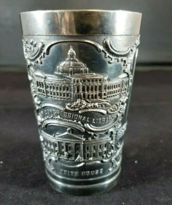 Pewter Cup Souvenir Of Washington DC / 3.5" Tall / Patented May 7, 1901/ Germany - Picture 1 of 10