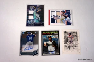 5x Seattle Mariners Auto Autograph Relic Lot Real One 1st Bowman Donruss Sigs - Bild 1 von 5