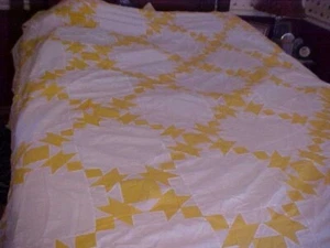 Edredón doble X amarillo y blanco de colección - Imagen 1 de 8