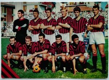AC Milan Cartolina formato 20,5 x 14,5 cm - Pisa-Milan 1966