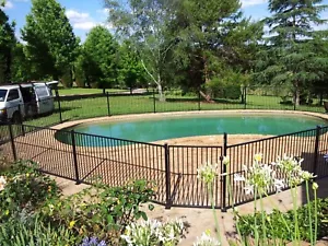 Aluminium Pool /Garden Fence Panel - Flat Top Black 1200x2400 - Picture 1 of 6