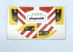 Playmobil Vintage 3380 Medieval Shield & Flag Sticker Sheet New - Picture 1 of 1