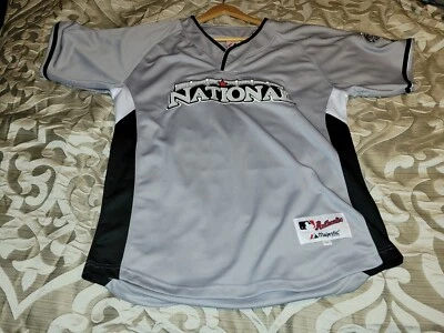 Majestic 2008 MLB All Star Game National League Gray Jersey JONES #10  SIZE 48 - Image 1 of 4