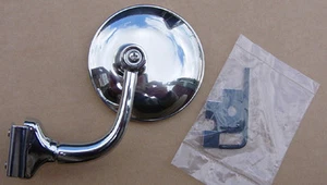 Konvexer 4" Kantenklemme Clip On Überholen Peep Spiegel. Edelstahl & Chrom - Bild 1 von 9