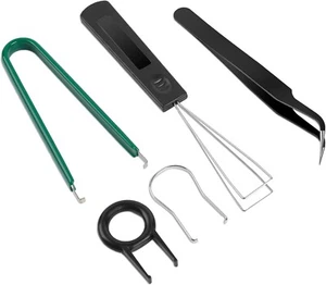 5 Pcs Keyboard Puller Set Keyboard Cleaning Tools Switch Puller Keycap Remover - Picture 1 of 7
