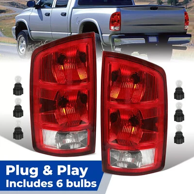 Pair Tail Lights Brake Lamps For Dodge Ram 1500 2500 3500 Pickup 2002-2006 2003 - Image 1 of 4